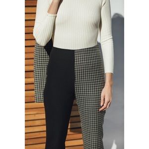 Maryam Nassir Zadeh Wool Black and Check Pant